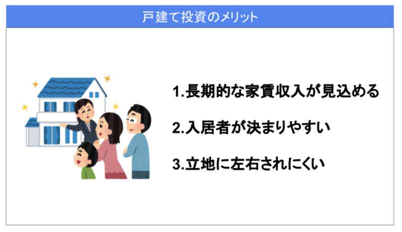 戸建て投資のメリット